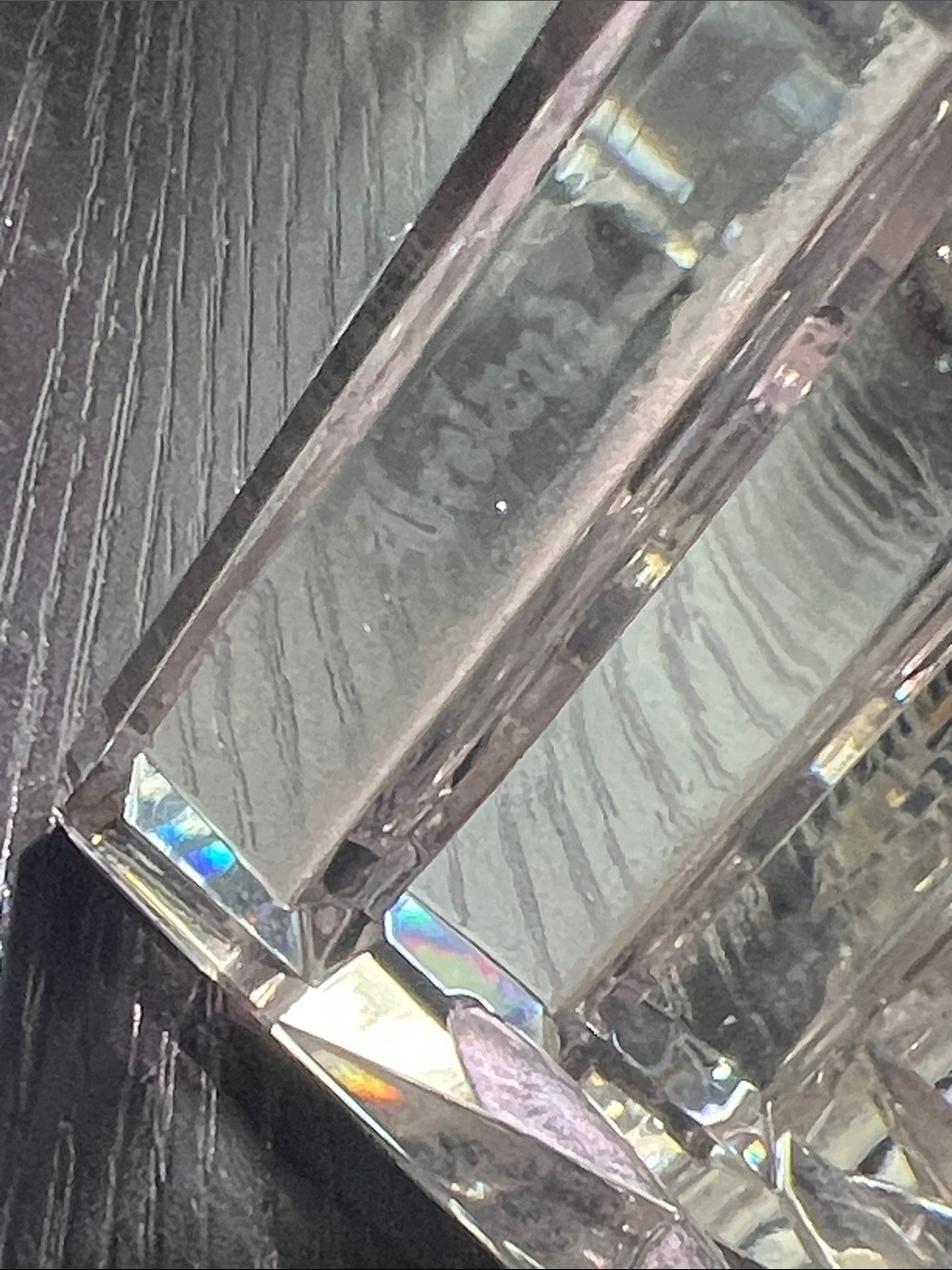 Vintage Waterford Crystal Mantle Clock with Sunburst Design and Roman Numerals - Picture 9 of 9